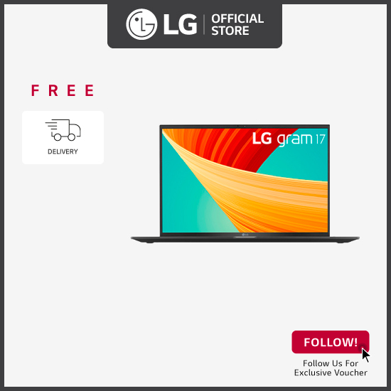 LG 17Z90R 17.0 gram laptop with 13th Gen Intel® Core™ i5 Processor, 16GB RAM / 512GB SSD + Free Delivery + Free Cleaning Kit Set* Worth $24.90